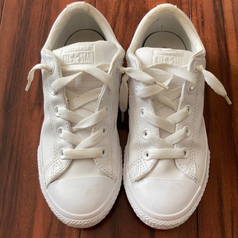 All white converse US size 3